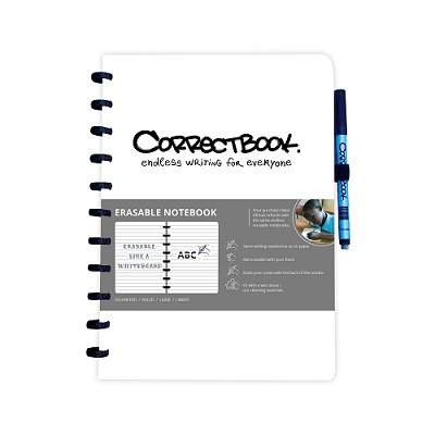 9570B99:Correctbook A5 Hardcover: cahier effaçable / réutilisable