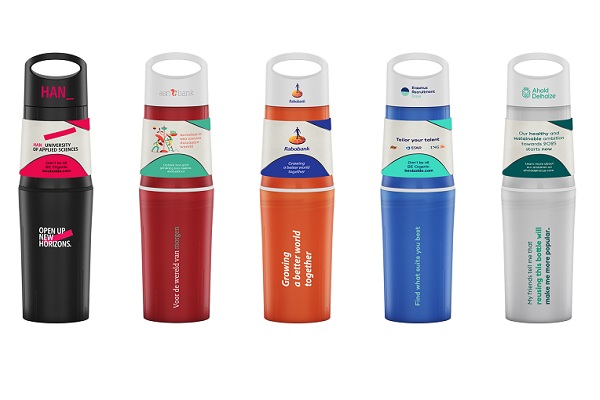 BE O Bottle alle colours with a sleeve