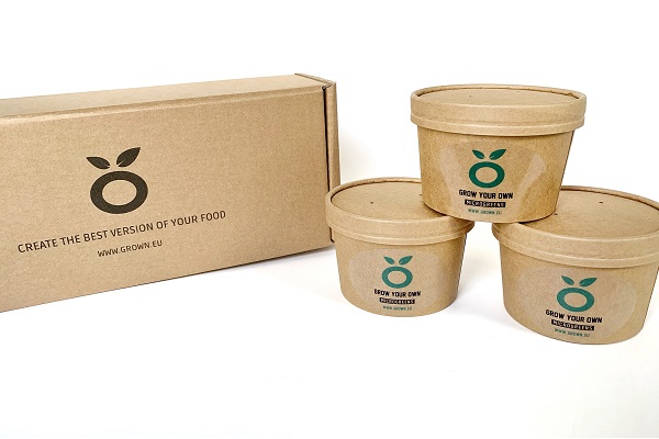 GROWN CRESS, GROW KIT, SET WITH 3 CUPS